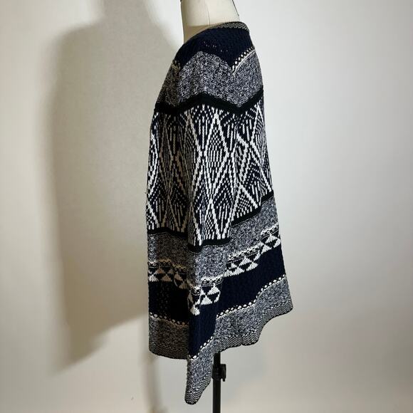 Christopher & Banks Navy Blue Open Front Cardigan Sweater Womens Petite Small PS - Picture 5 of 14